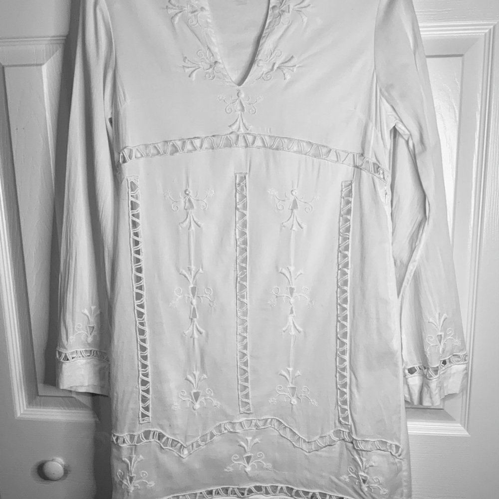 Lucky Brand Embroidered Tunic Mini Dress - Picture 2 of 4